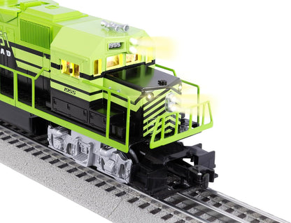 Lionel Area 51 UFO Recovery Bluetooth Lionchief Electric O Gauge Freight Train Set with Remote Control