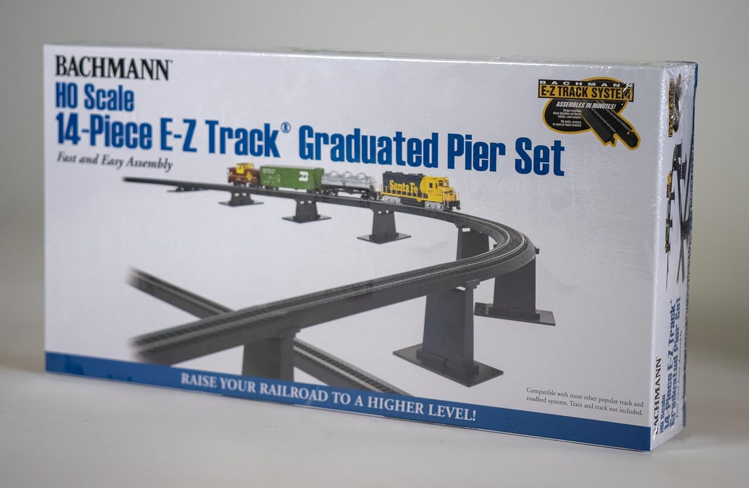 Bachmann Trains 14-Piece E-Z Track Graduated Pier Set - HO Scale
