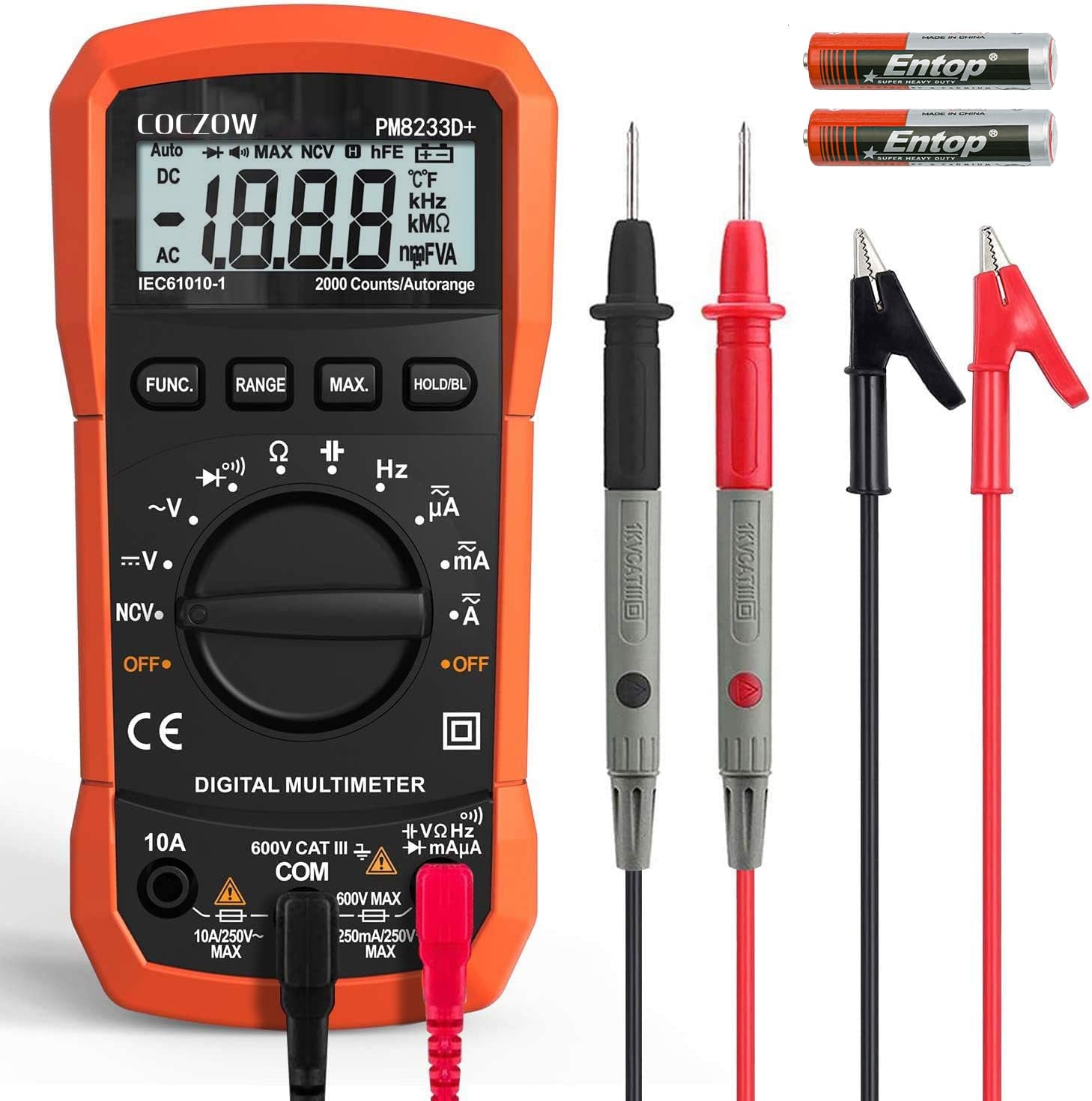 Get Accurate Readings with Our High Sensitivity Digital Multimeter! Perfect for Measuring Voltage, Current, Resistance, and More!