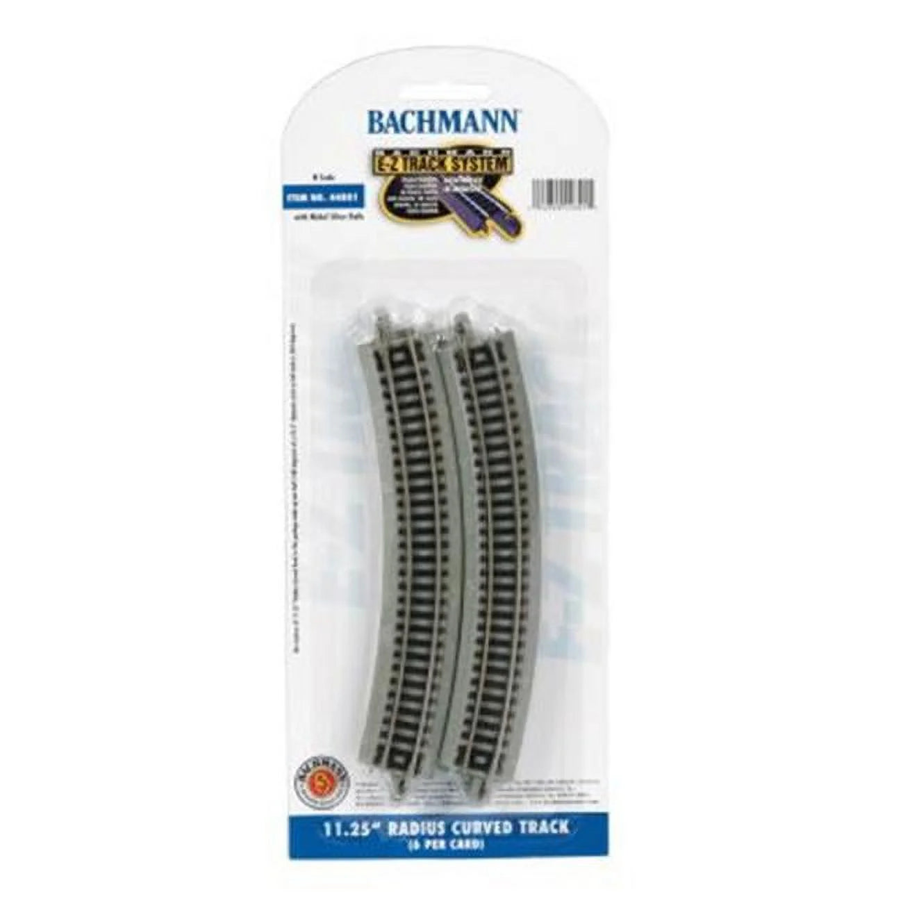 N Scale 11.25" Radius Curved Track Model Train Track - 6 Pack