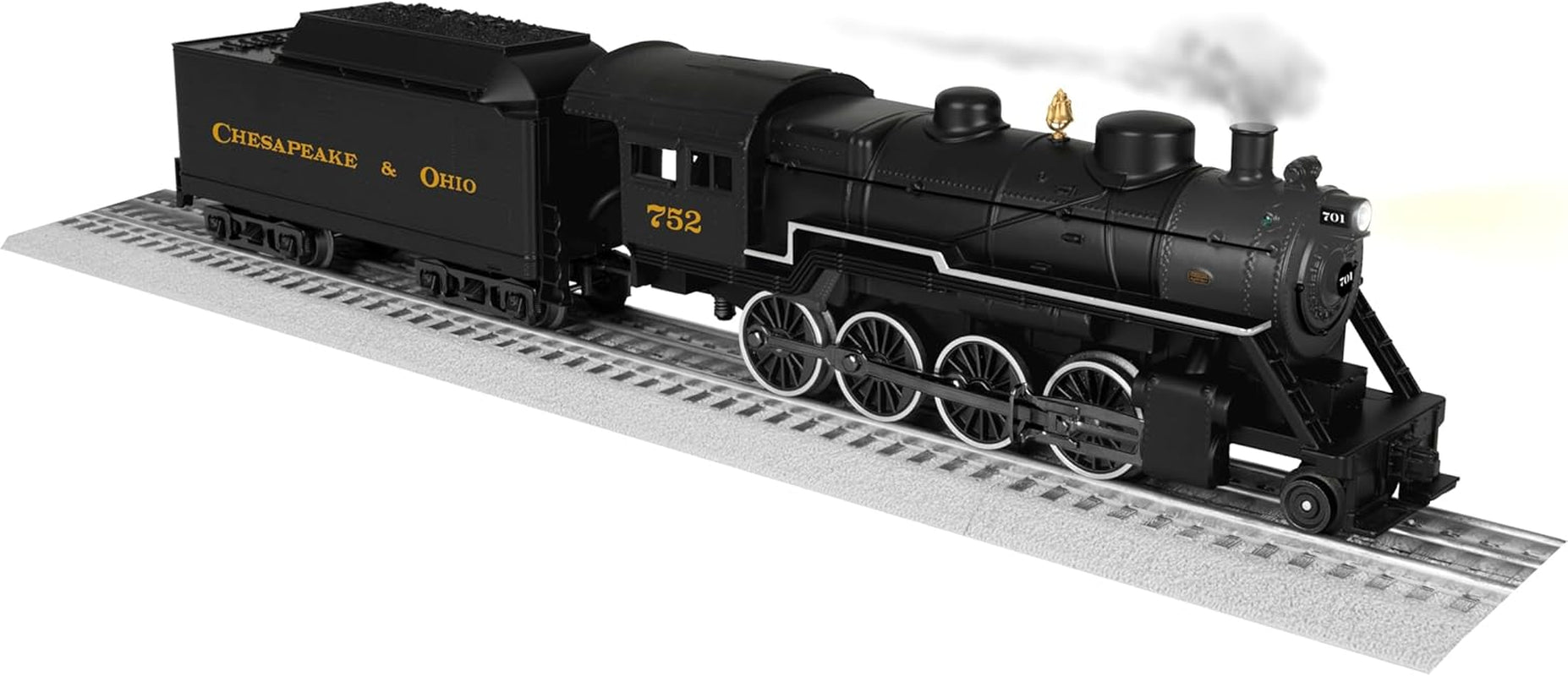 Lionel Chesapeake & Ohio 2-8-0 LionChief Bluetooth O Gauge Steam Locomotive with Tender #752