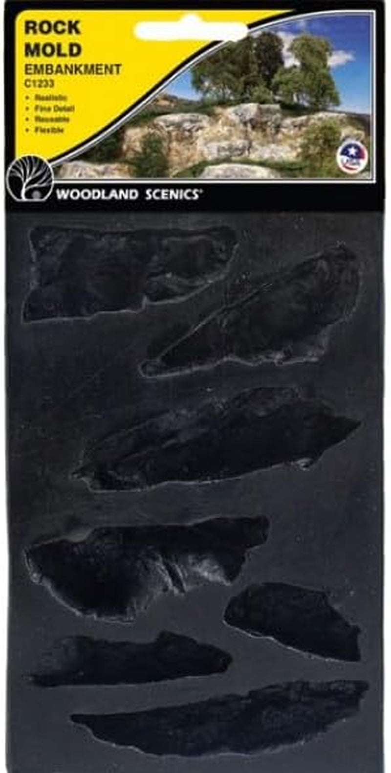 Woodland Scenics C1233 Rock Mold for Embankment Scenery