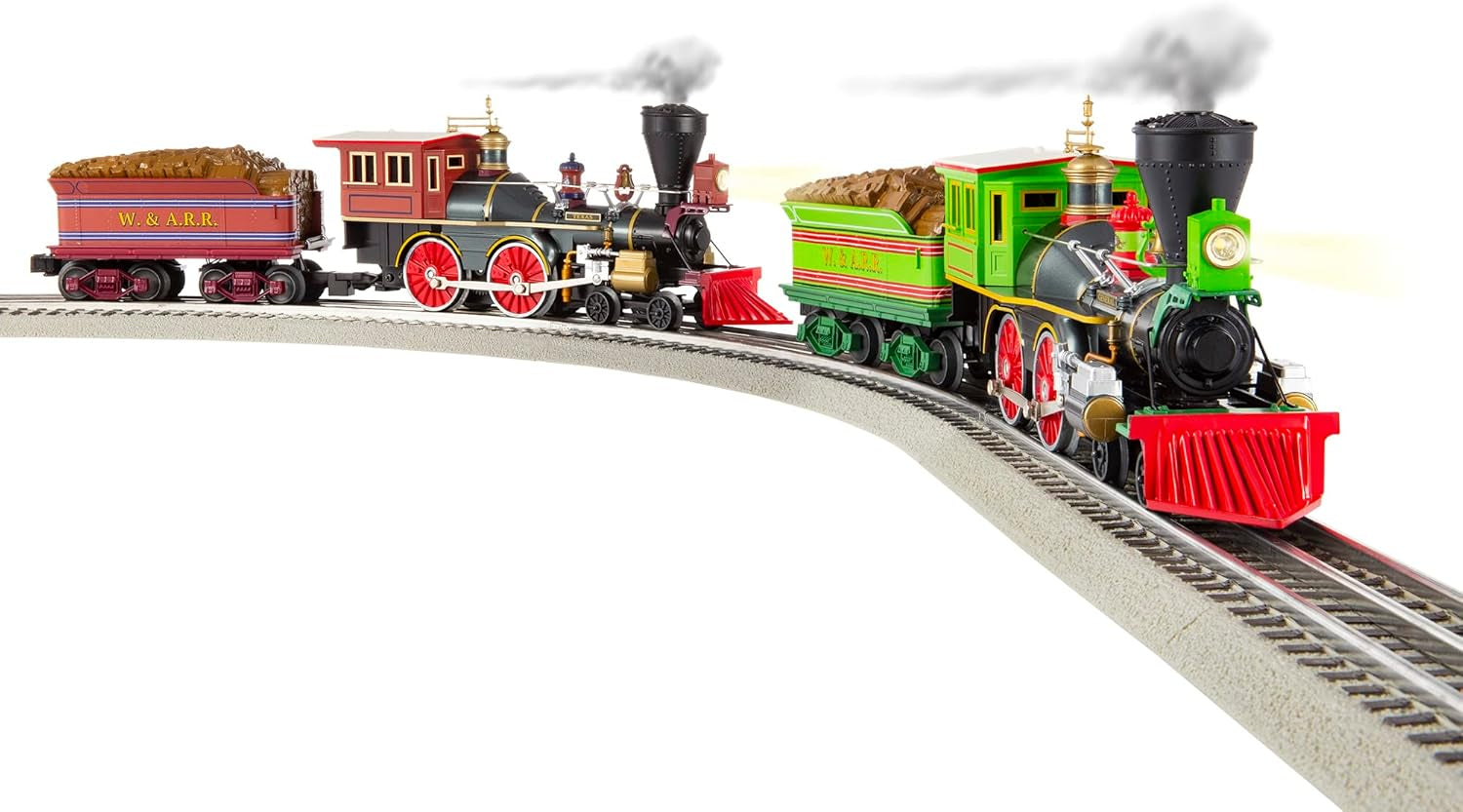 Lionel Great Locomotive Chase Deluxe LionChief Bluetooth 5.0 Steam Locomotive and Tender Set, O Gauge, SKU # 2223070