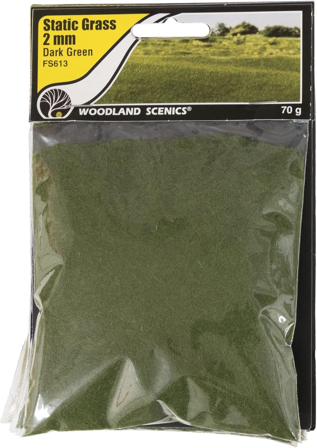 Woodland Scenics 2mm Dark Green Static Grass - FS613