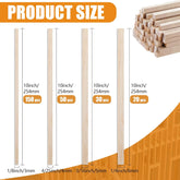 250 Balsa Wood Sticks for Versatile DIY Crafting and Molding Projects