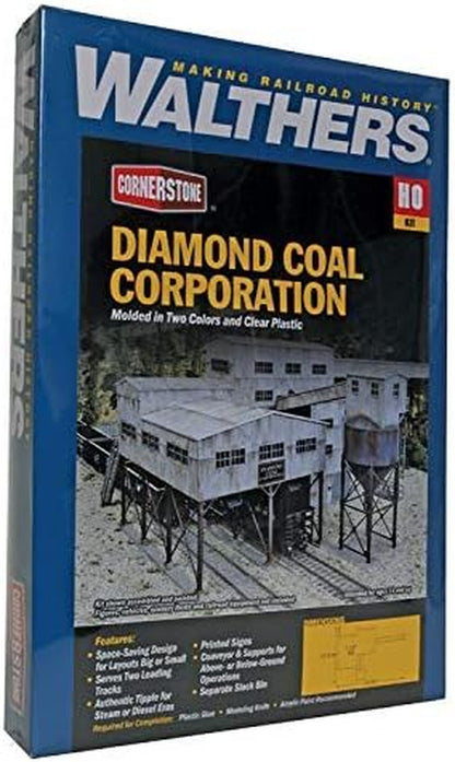 Walthers Cornerstone Diamond Coal Corporation HO Scale Model Railroad Structure Kit 933-4046