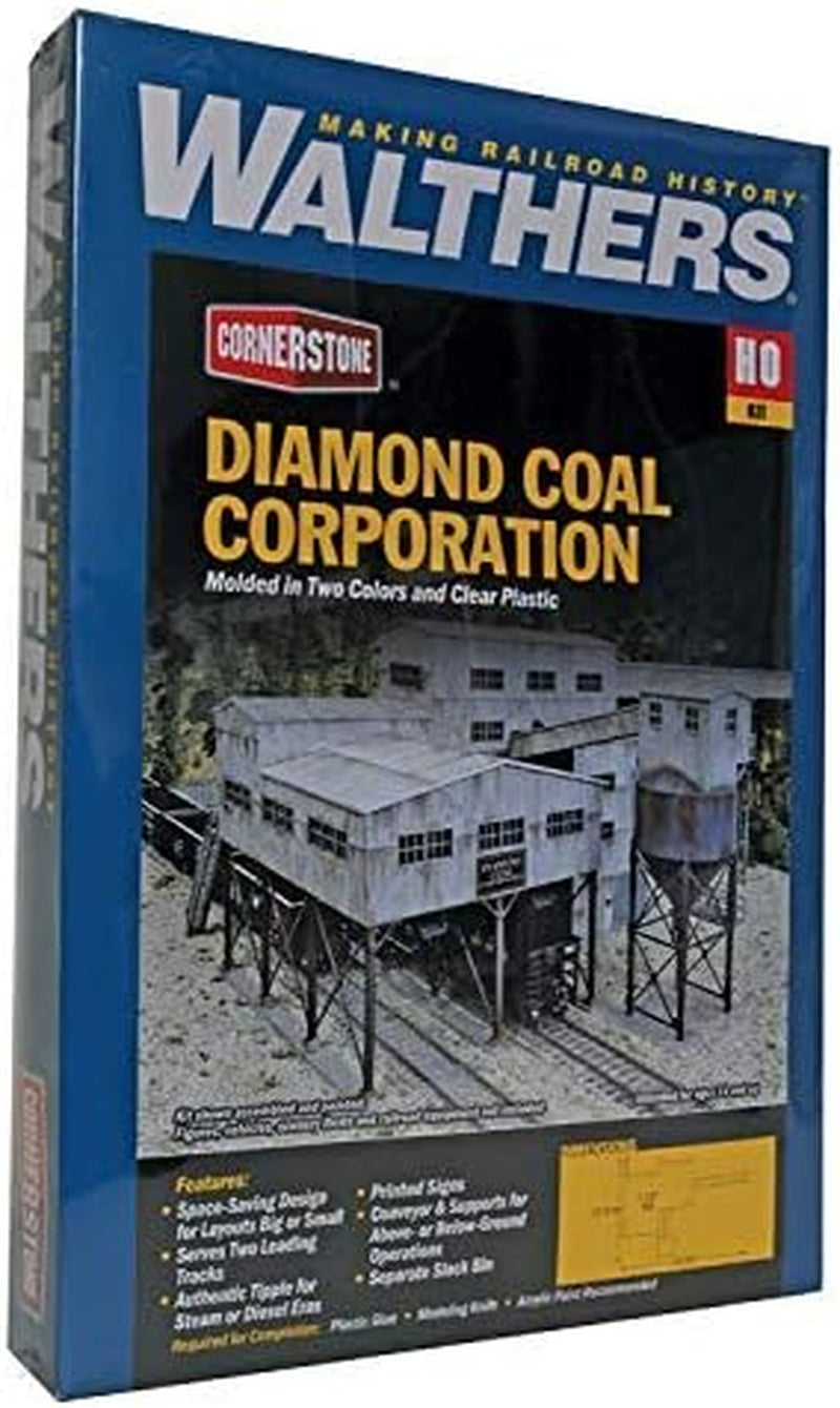 Walthers Cornerstone Diamond Coal Corporation HO Scale Model Railroad Structure Kit 933-4046