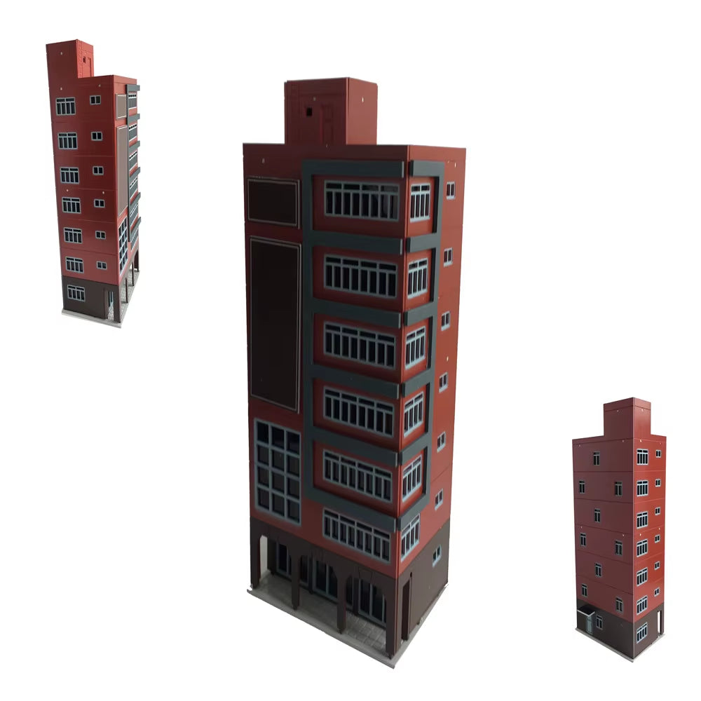 1:144 N Scale Outland Models Train Railway Trade Skyscraper Building Shopping Center Toy