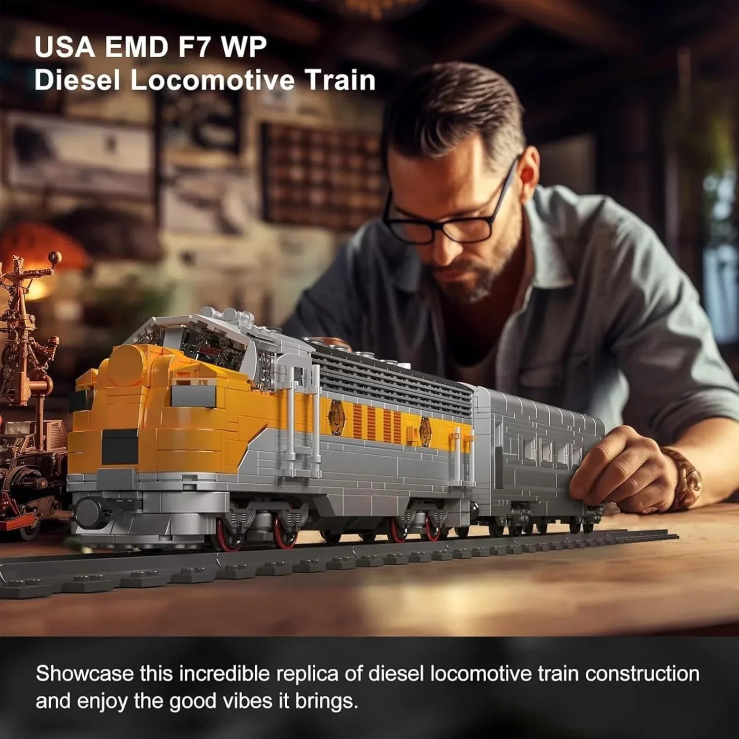 Mould King 12018 train building block kit with colorful train and tracks, detailed construction pieces for creative train models.