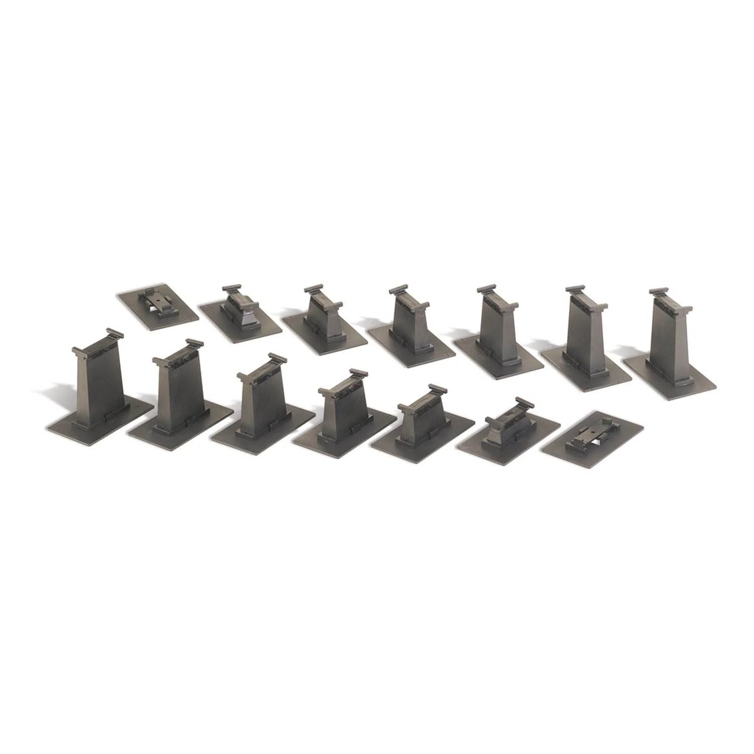 HO Scale 14 Piece E-Z Track Graduated Pier Set