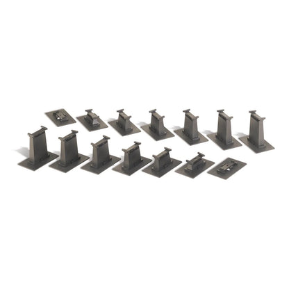 HO Scale 14 Piece E-Z Track Graduated Pier Set