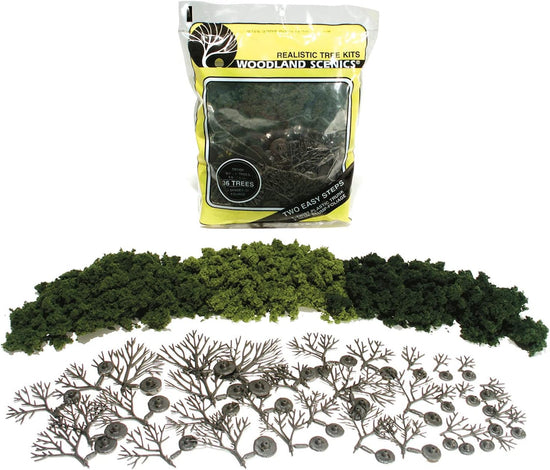 Enhance Your Environment with 3"-5" Woodland Scenics Tree Kits