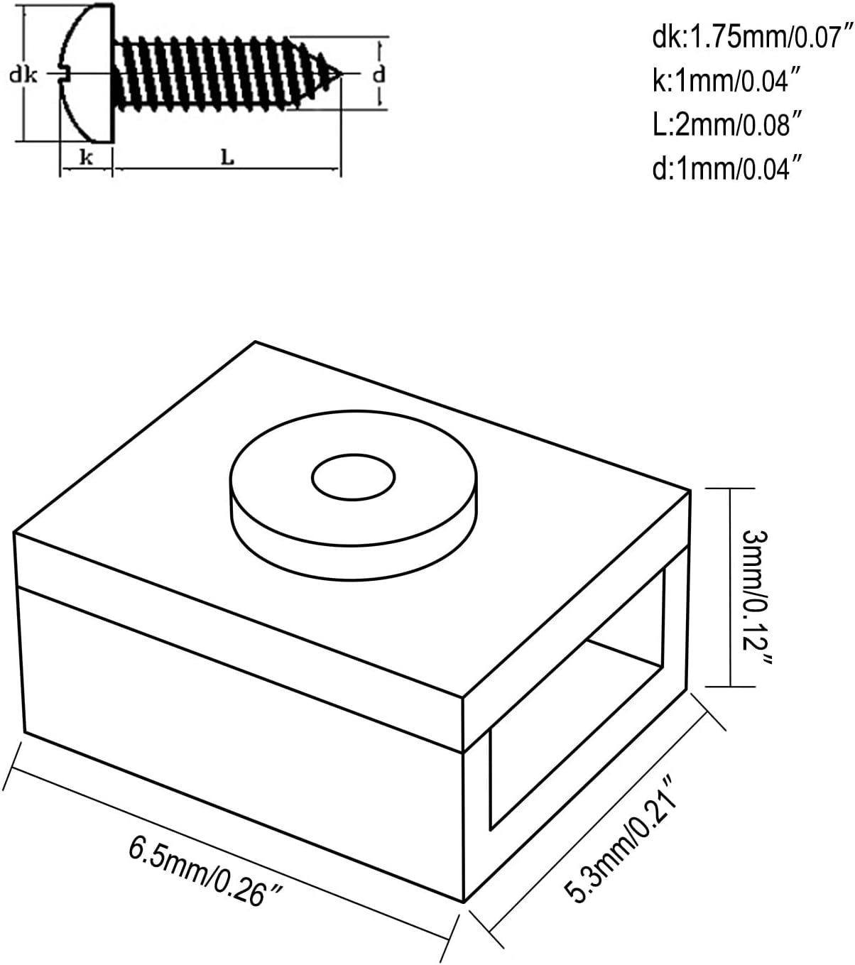 6 Pairs of N Scale 1:160 E-Z Mate Magnetic Knuckle Couplers with Box Lid Pocket Cover and Screws for Freight Car Trains
