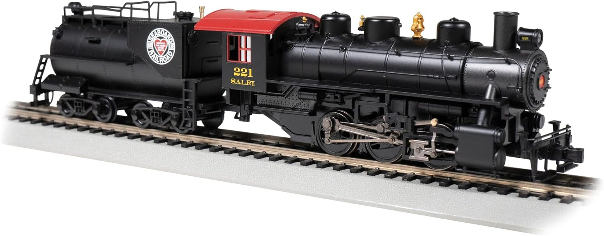 Bachmann Trains USRA 0-6-0 Locomotive with Smoke and Vanderbilt Tender - Seaboard® #221 - HO Scale