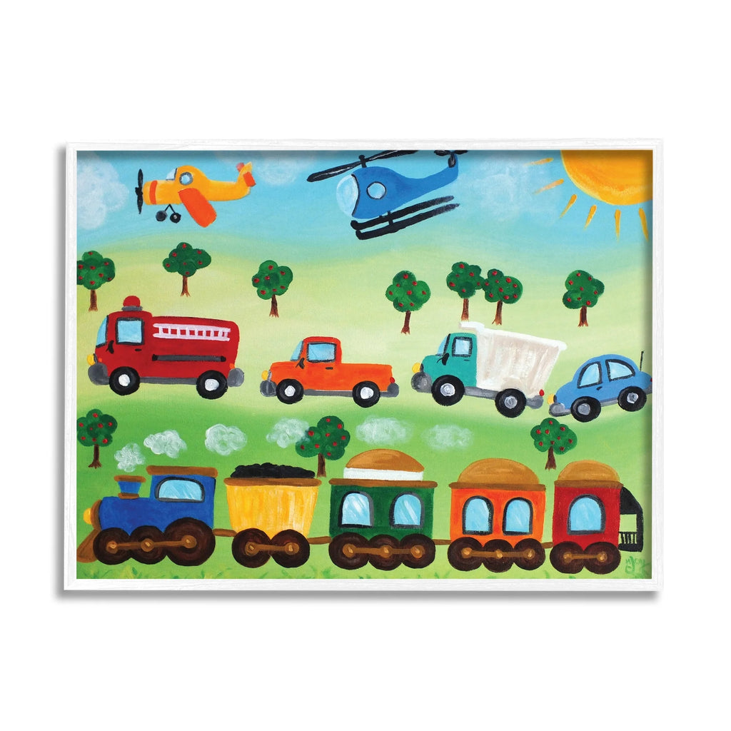 Planes, Trains and Automobiles, 24 X 30,Design by Njoyart