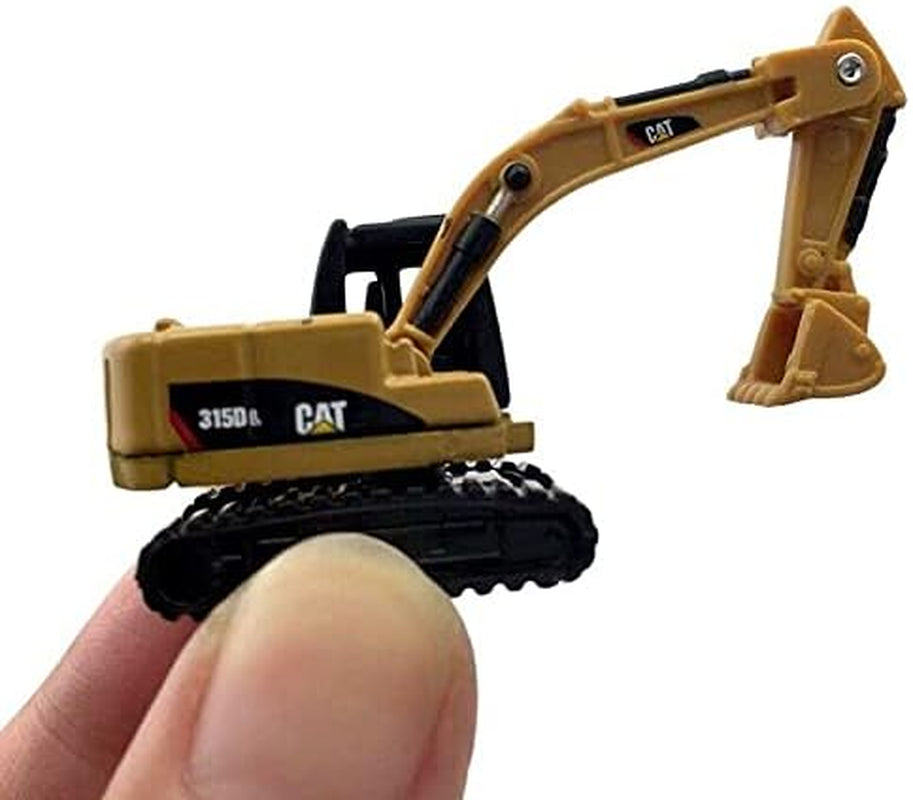 3-Pack 1:160 N Scale Diecast Miniature Excavator Engineering Vehicle Model