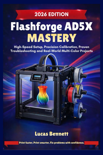 FLASHFORGE AD5X MASTERY: Efficient Setup, Accurate Calibration, Effective Troubleshooting, and Practical Multi-Color Applications
