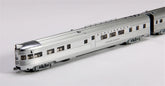 N scale CB&Q and Silver Streak Zephyr diesel passenger train set with detailed locomotives and passenger cars, by BYMRR Train Store