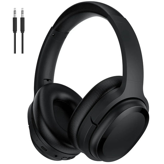 Active Noise Cancelling Bluetooth Over-Ear Headphones with Microphone - BYMRR Train Store