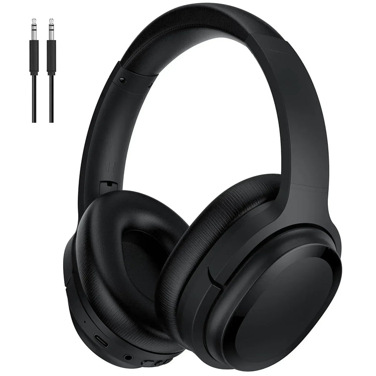 Active Noise Cancelling Bluetooth Over-Ear Headphones with Microphone - BYMRR Train Store