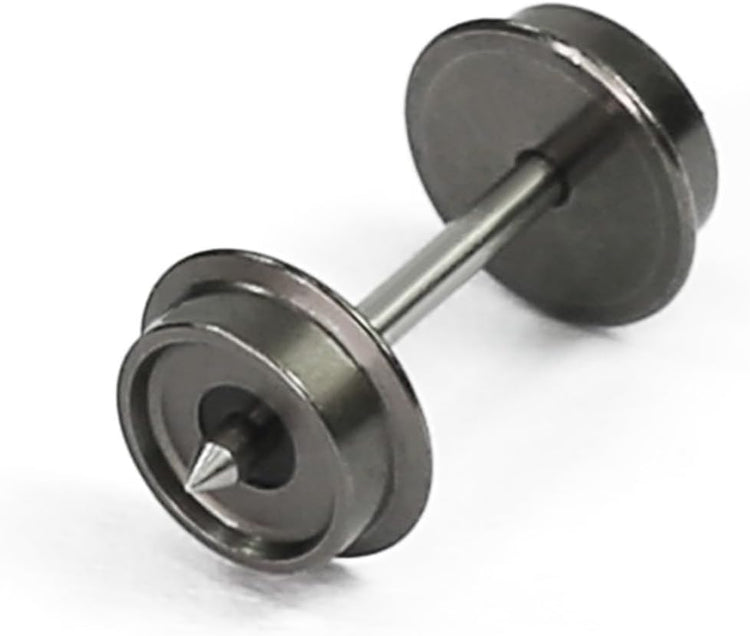 24-Piece N Scale 33" Metal Wheelset with Metal Axles for Model Trains and Trucks - HP05150