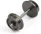 24-Piece N Scale 33" Metal Wheelset with Metal Axles for Model Trains and Trucks - HP05150