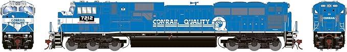 HO scale Athearn G2 SD80MAC locomotive in Conrail NS 