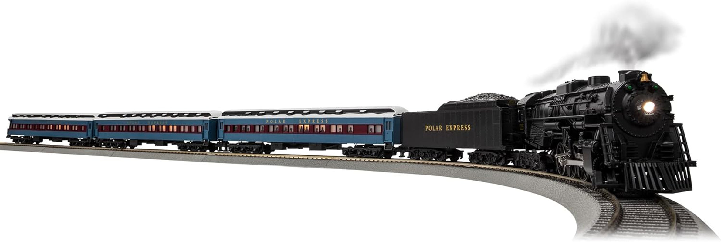 Lionel Polar Express Flyerchief Bluetooth 5.0 Electric S Gauge Train Set with Remote Control