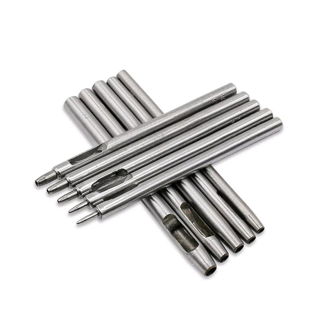 10 PCS Heavy Duty Leather Hollow Hole Punch Set DIY Craft Hand Tools 0.5-5Mm NEW