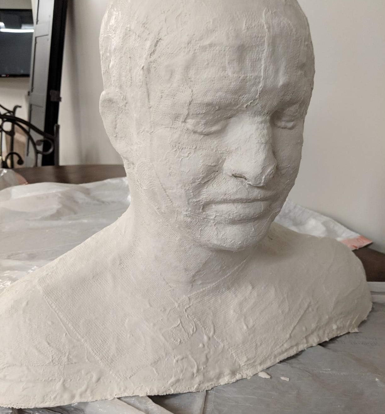 2-Pack of 6-Inch x 15-Feet White Plaster Cloth Gauze Bandage Rolls for Art Projects, Body Casting, Mask Making, Sculpture, and Craft Applications