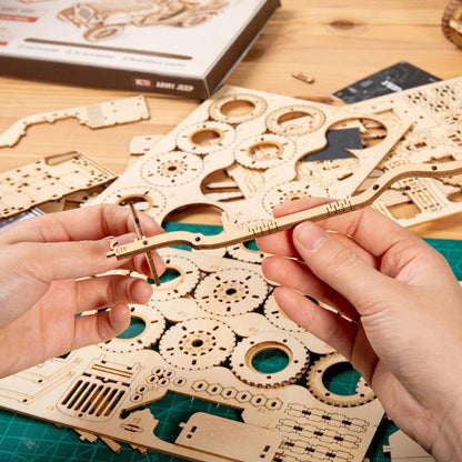 Robotime 3D Wooden Puzzle Prime Steam Express Model DIY Kit Puzzle Toy