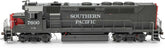 HO scale Athearn Southern Pacific GP40P-2 locomotive with DCC and sound, model ATHG64935, detailed model by Horizon Hobby