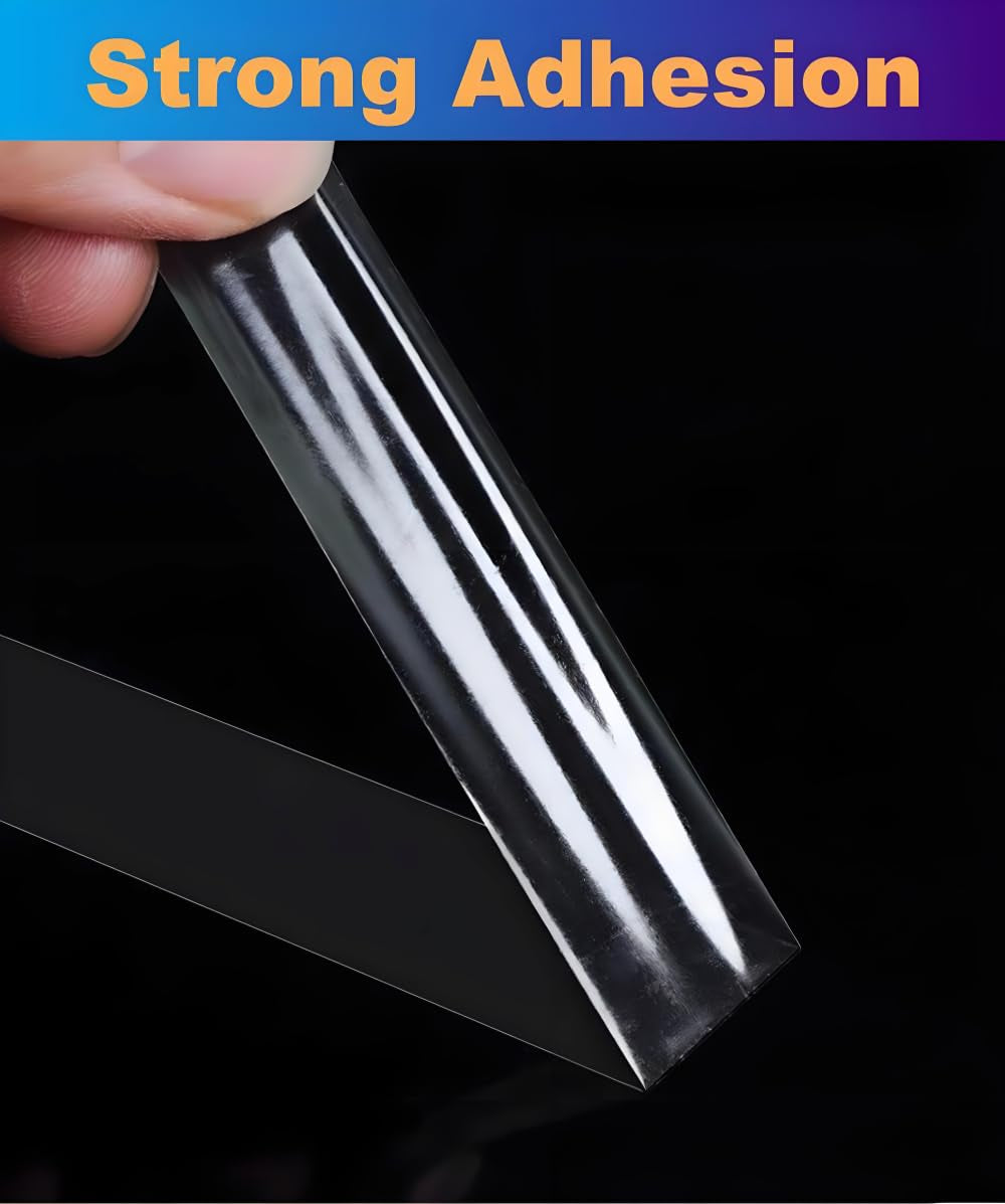 Ultra-Thin Heavy-Duty Double-Sided Adhesive Tape - 2" x 85' for DIY, Rug Installation, Cat Scratch Prevention & More!