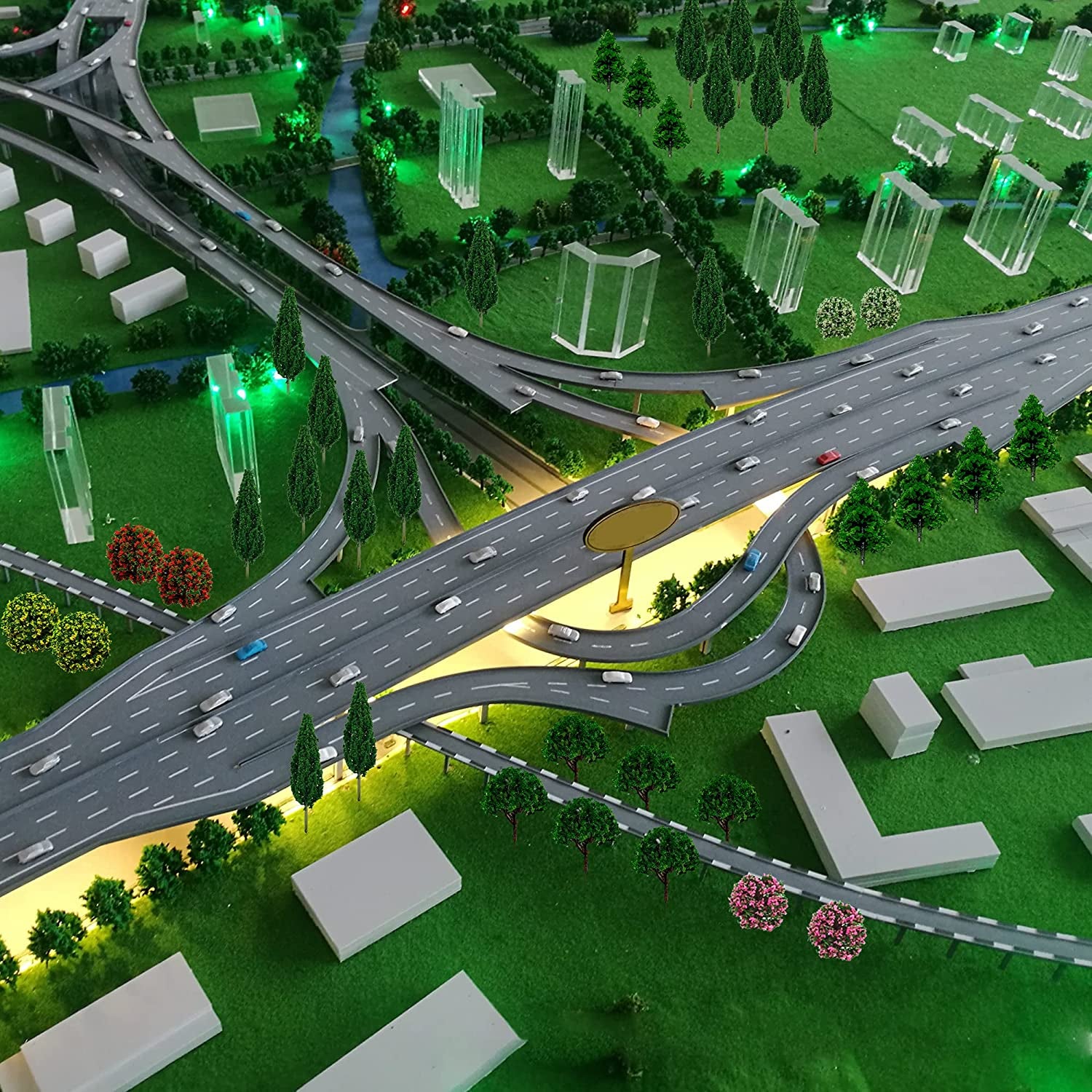 60-Piece Mixed Miniature Model Trees for Train Scenery and Diorama Supplies - Artificial Landscape Plants for DIY Crafts and Building Models