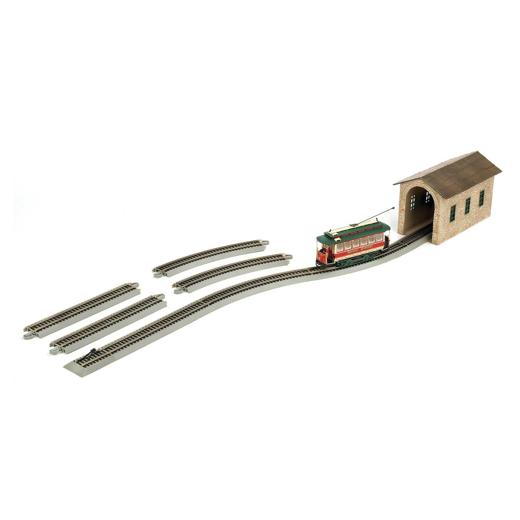 O Scale Christmas Village Streetcar Ready to Run Electric Train Set