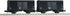 Set of 2 BYMRR Train Store 8025 N gauge Wala 1 railway model freight cars on track, detailed miniature train cars for model railroading.