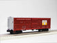 Three Northern Pacific stock cars in O gauge model 2226900 by BYMRR Train Store, featuring detailed paint and realistic design.