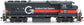 HO scale Athearn GP40-2L locomotive in Guilford/Maine Central 
