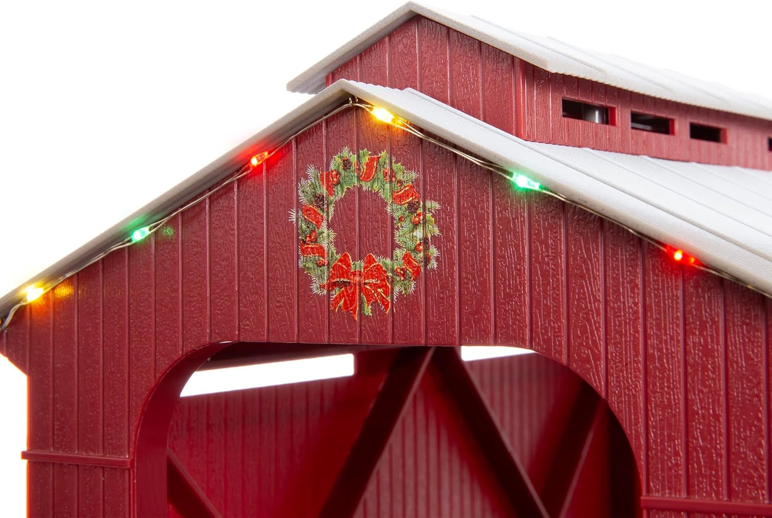 Lionel Christmas Electric O Gauge Model Train Accessories - Lighted Half Covered Bridge (1929090)