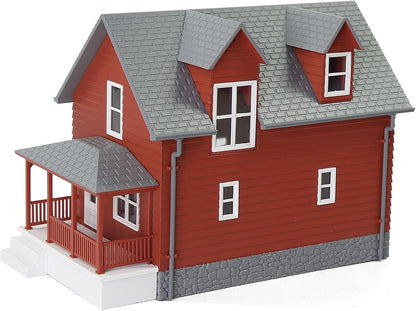 Pre-Assembled Contemporary N Scale Residential House Model for Train Layout Diorama - JZN01 (White)