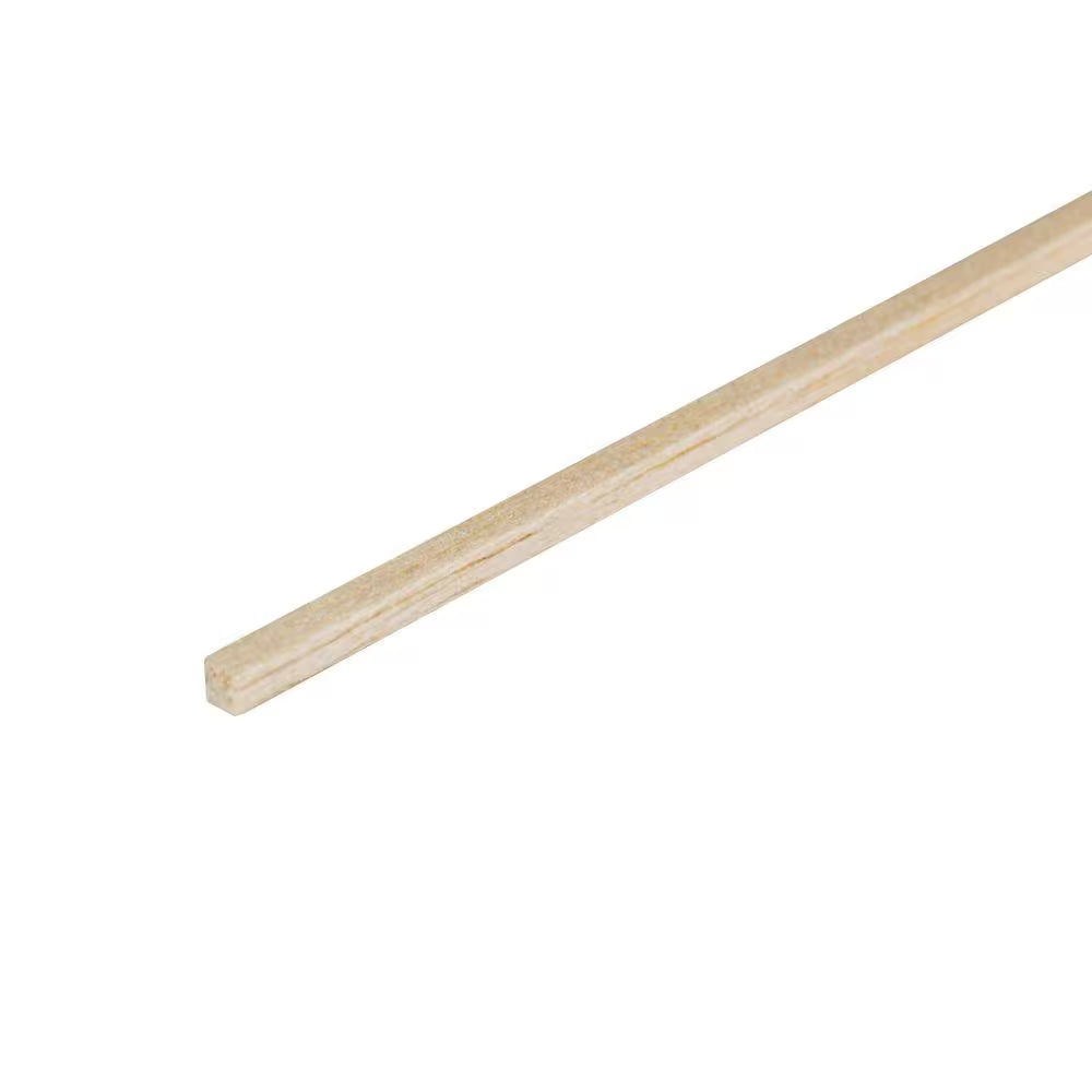 1/8 In. D X 1/8 In. W X 3 In. L Unfinished Balsa Project Wood Drip Cap Moulding
