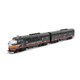 HO scale Southern Pacific F3A and F3B locomotive set by BYMRR Train Store, detailed model with locomotive number decals