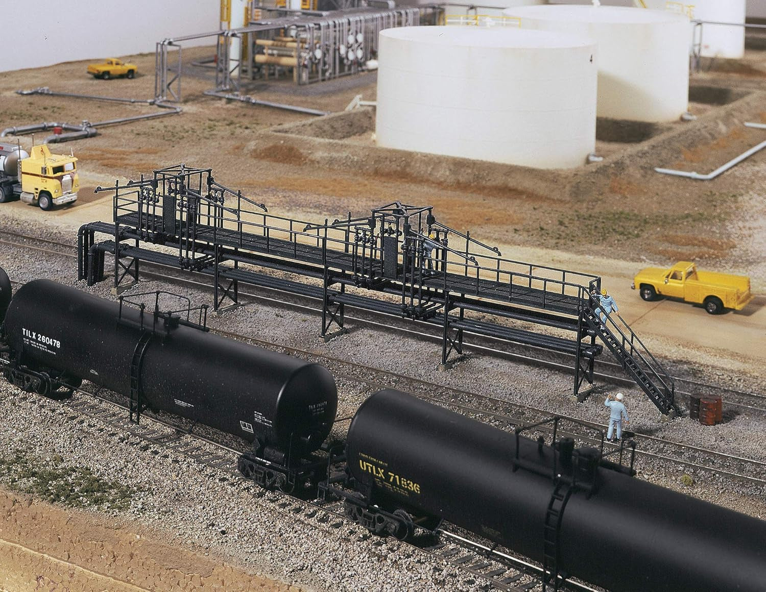 Transform your layout with the Walthers Cornerstone HO Scale Oil Loading Platform - perfect for adding realism to your model railroad! 🚂✨ #ModelTrains #HOscale #RailroadModeling