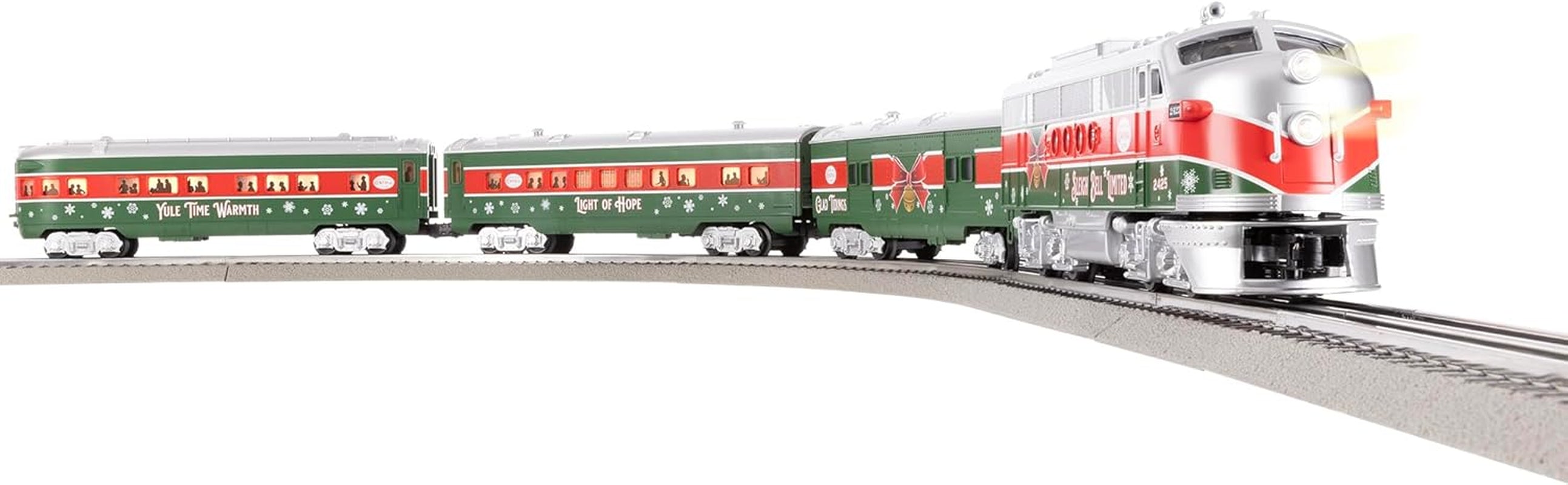 Lionel Limited Edition Sleigh Bell Passenger Lionchief 5.0 Electric O Gauge Train Set with Bluetooth and Remote Control