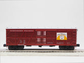 O gauge VISIONLINE Northern Pacific stock car 3-pack model by BYMRR Train Store, detailed train cars on tracks.