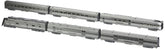 N scale CB&Q Silver Streak Zephyr diesel passenger train set with detailed model locomotives and passenger cars in metallic silver.