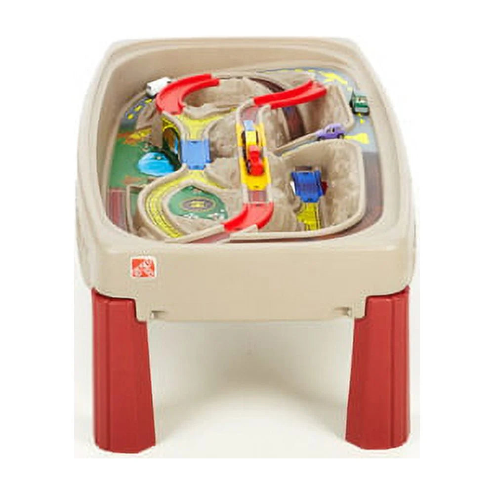 Deluxe Canyon Road Train Table and Chair Set Neutral Kids Outdoor Activity Table