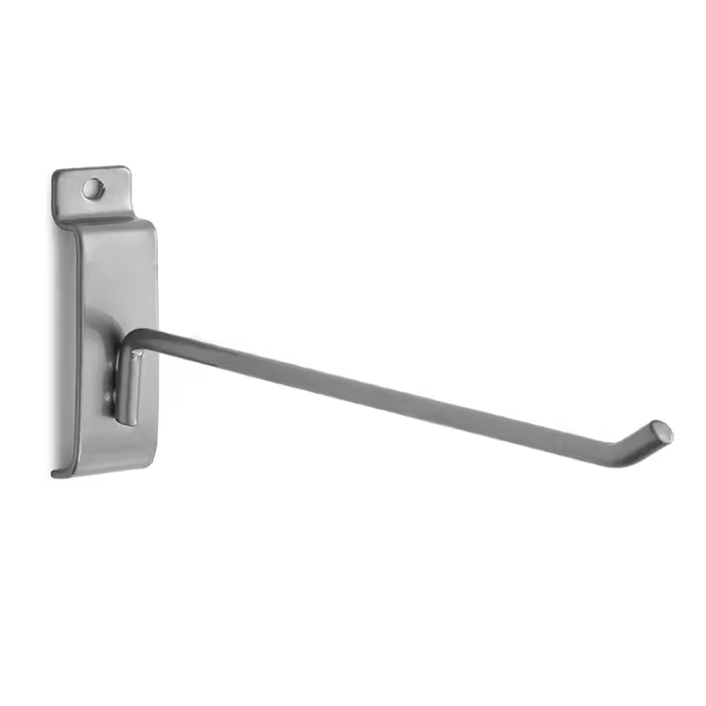 Premium 8-Inch Slatwall Single Hooks - Pack of 6 for Ultimate Display Organization