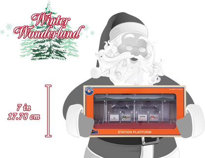 Trains - Winter Wonderland Plug-Expand-Play Station Platform, O Gauge