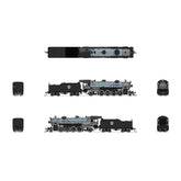 USRA Light Mikado DMIR 1320 model locomotive by BLI Paragon4, detailed N scale US railroad steam engine in green and black colors.